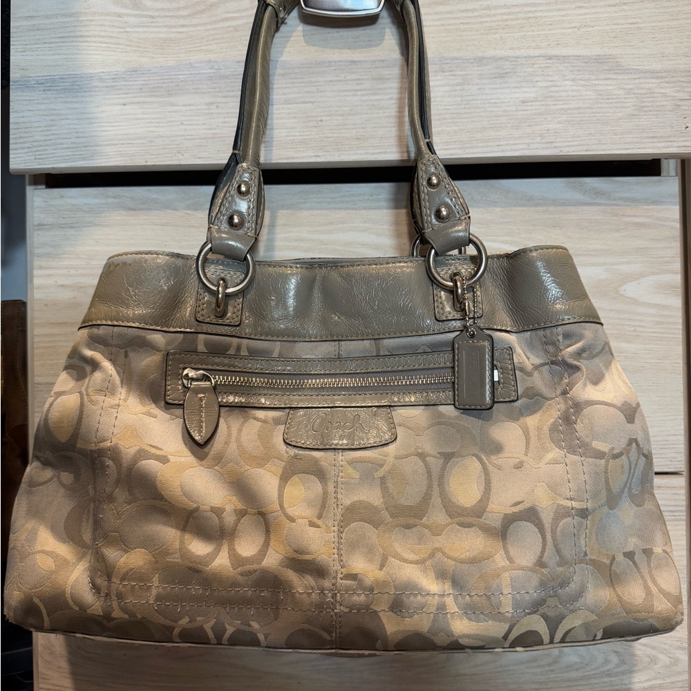 Grey Coach Purse and Wallet